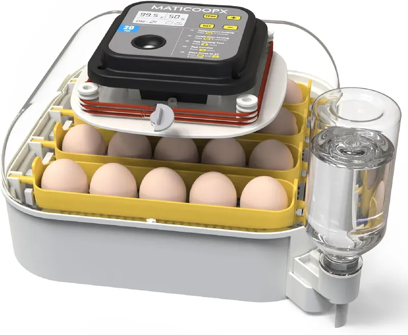 MATICOOPX 20 Egg Incubator with Humidity Display, Egg Candler